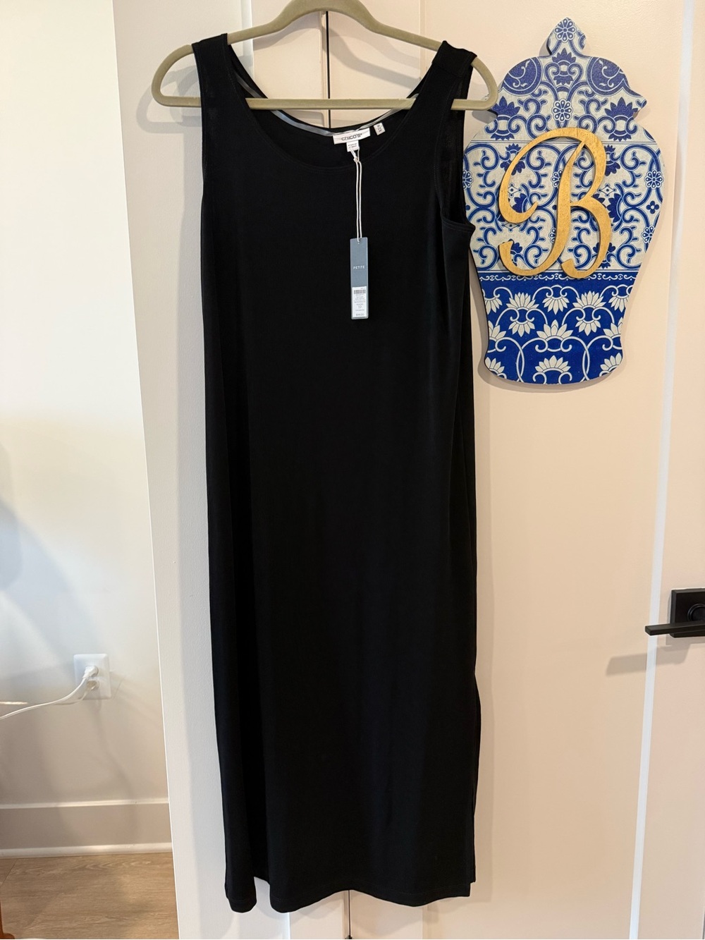 Chico's Black Sleeveless Petite Tank Dress